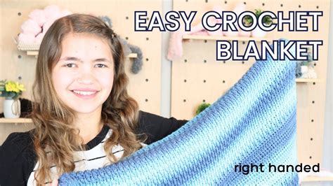 Easy Crochet Blanket Tutorial Youtube