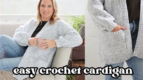 Easy Crochet Cardigan Tutorial