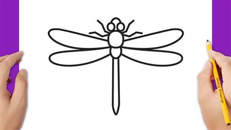 easy dragonfly drawing
