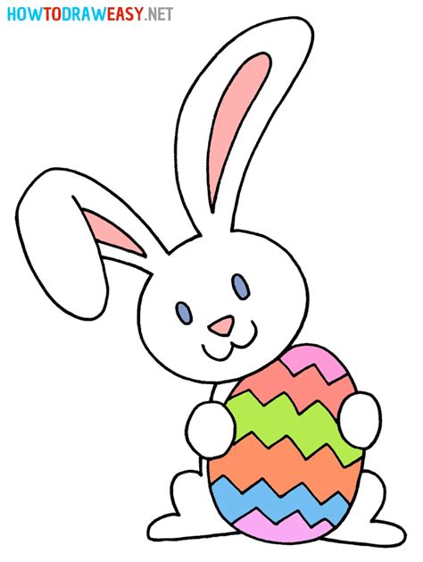 Easy Easter Bunny Drawing Free download on ClipArtMag