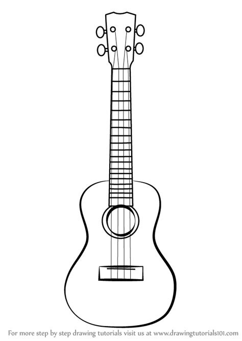 Easy Drawing Of Ukulele