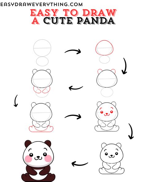 easy drawing panda