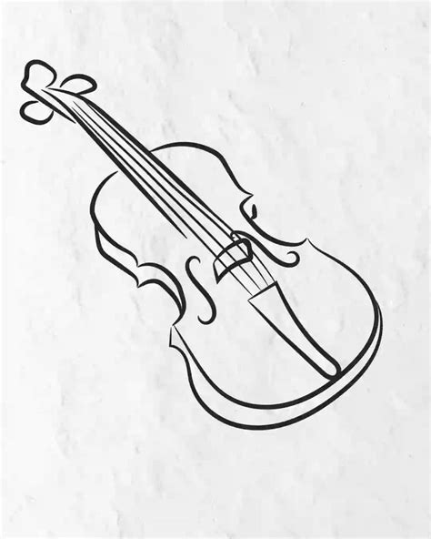 easy drawing violin