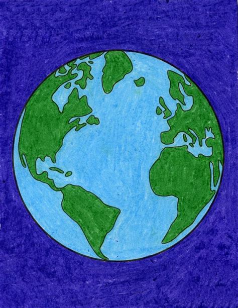 easy drawings of earth