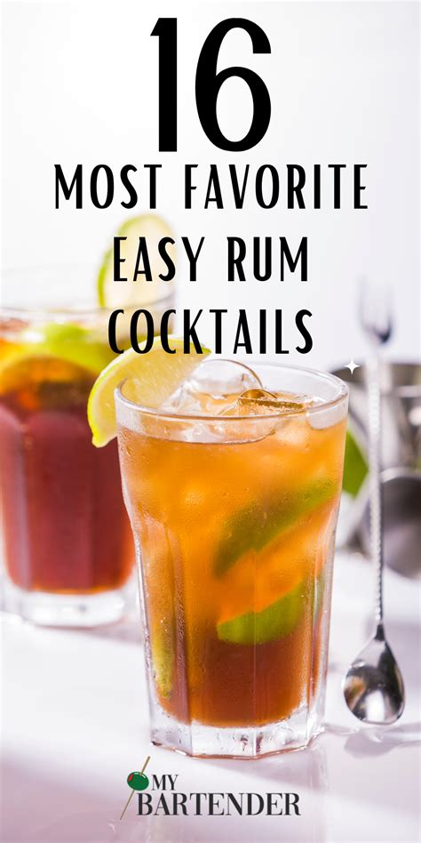 Easy Drink Recipes Rum