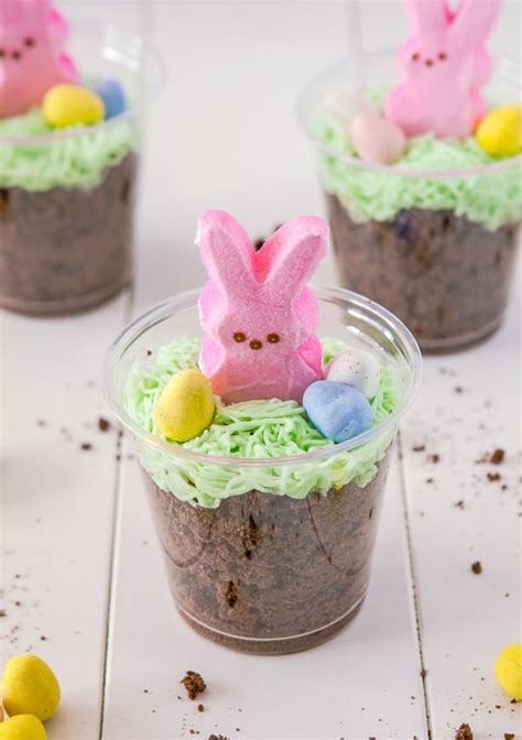 Bunny Dirt Cups Recipe Easter goodies, Easter treats, Easter recipes