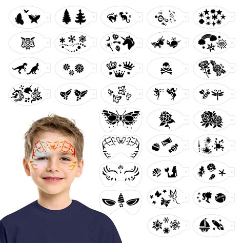 Easy Face Paint Stencils