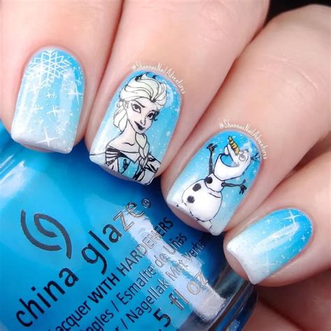 easy frozen nail designs