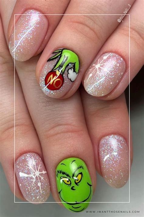 Easy Grinch Nail Designs: Steal Christmas with Your Nails