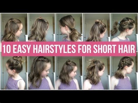 Unique Easy Hairstyles For School Girl Short Hair With Simple Style