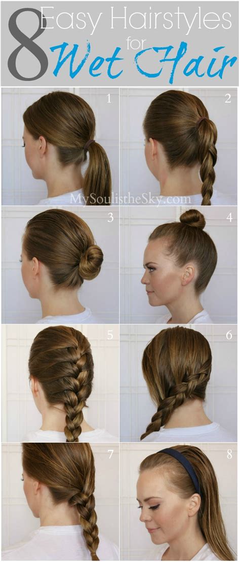 The Easy Hairstyles To Do With Wet Hair For Bridesmaids