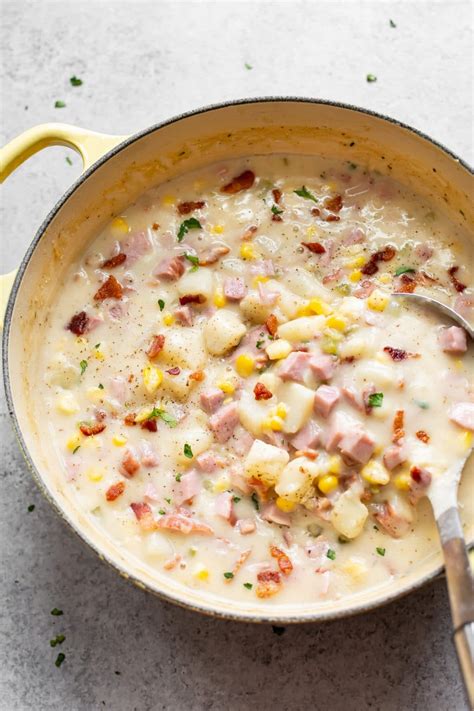 Ham and Corn Chowder Recipe Corn chowder, Food recipes, Chowder recipes