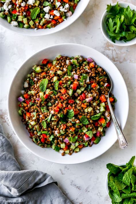 easy healthy lentil salad