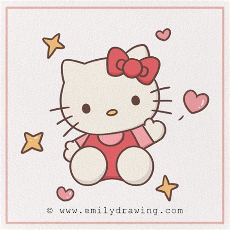 easy hello kitty drawings