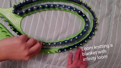Easy Infinity Loom Blanket For Beginners