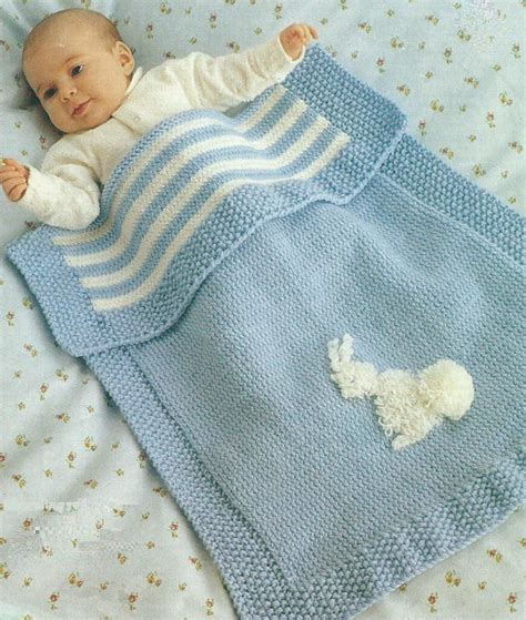 Easy Knitting Pattern For Pram Blanket