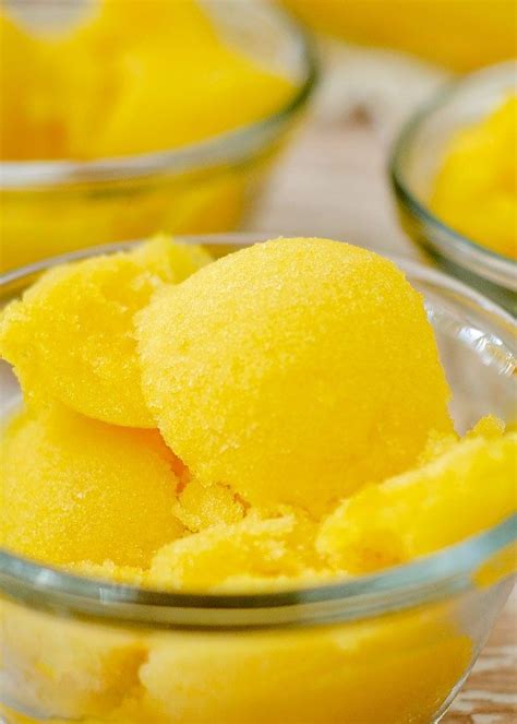 easy mango sorbet recipe without ice cream maker