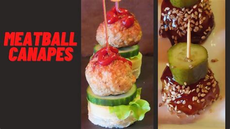 Easy Meatball Canapes