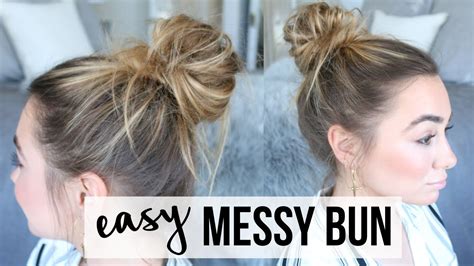 The Easy Messy Bun For Medium Thin Hair For Bridesmaids