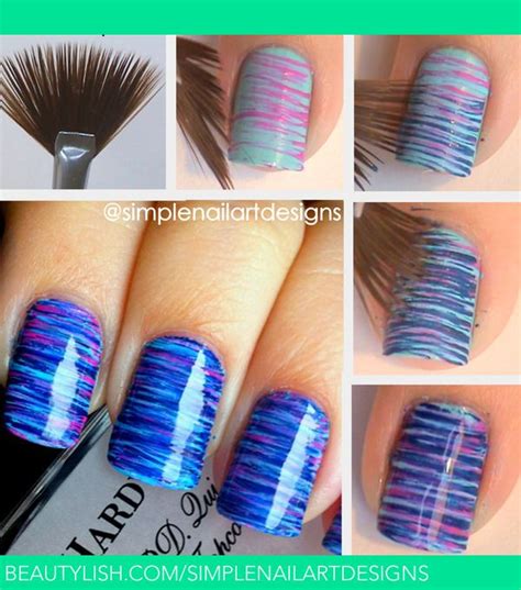 easy nail brush designs