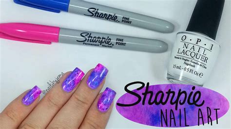 easy nail designs with sharpie