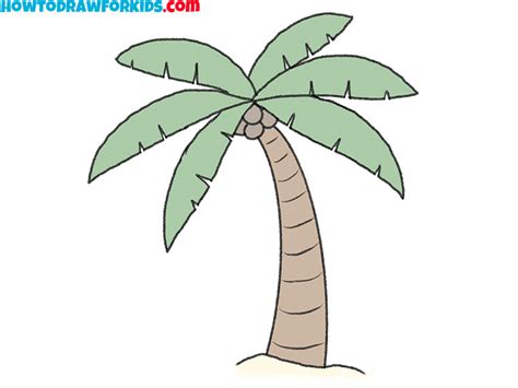 Easy Palm Tree Drawing
