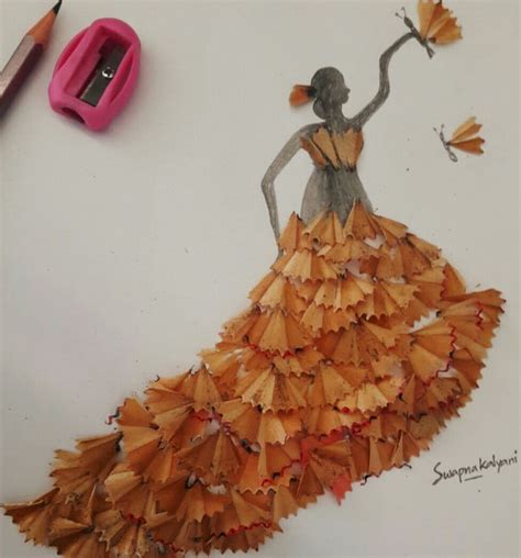Easy Pencil Waste Art