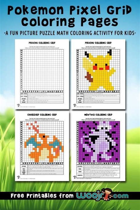 Easy Pixel Puzzles Printable