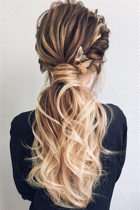 Unique Easy Ponytail Hairstyles For Wedding Guest Hairstyles Inspiration