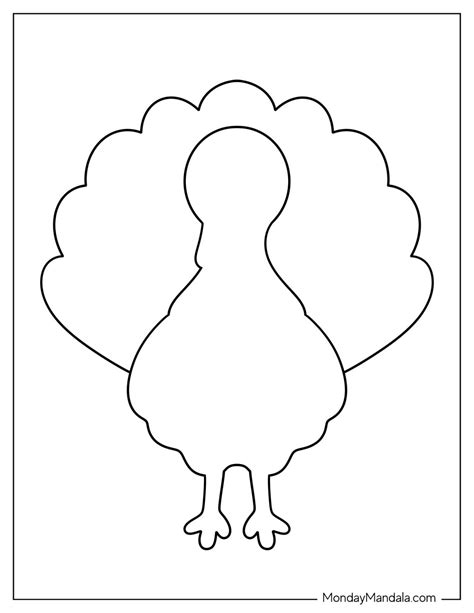 Easy Printable Turkey Pattern