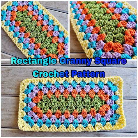 Easy Rectangle Granny Square Pattern