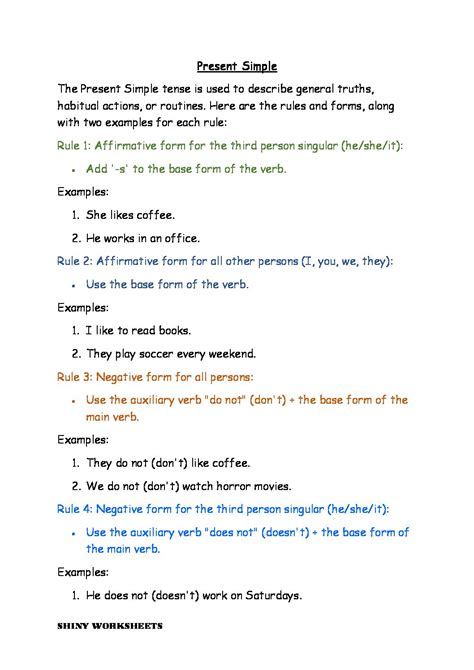 easy rules examples