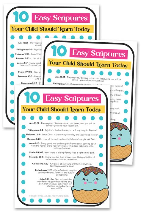 easy scriptures to learn
