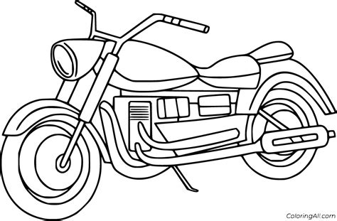 Easy Simple Motorcycle Printables