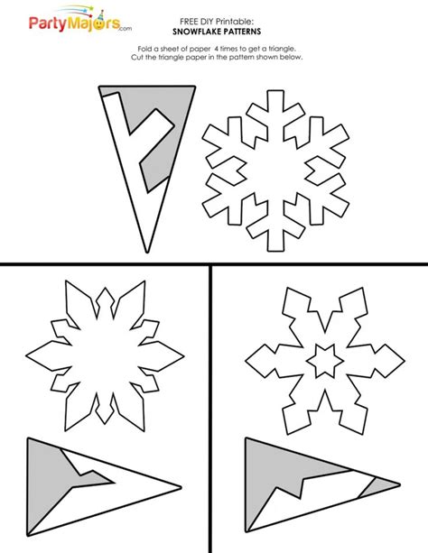 Easy Snowflake Patterns Printable