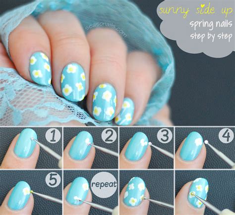 15+ Easy Spring Nails Tutorials For Beginners & Learners 2016 Modern
