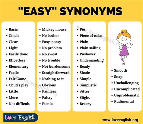 easy synonym