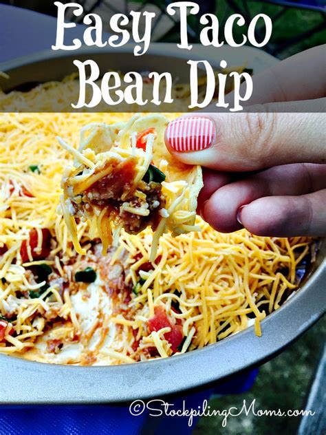 Easy Taco Bean Dip