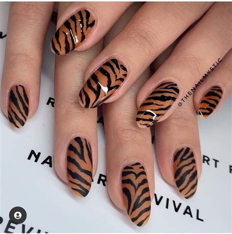 easy tiger nail designs