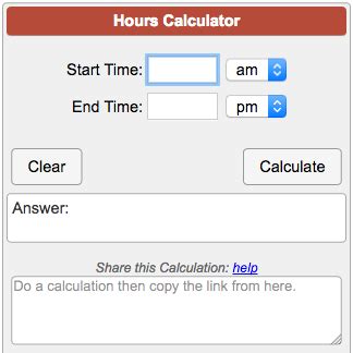 easy time clock calculator