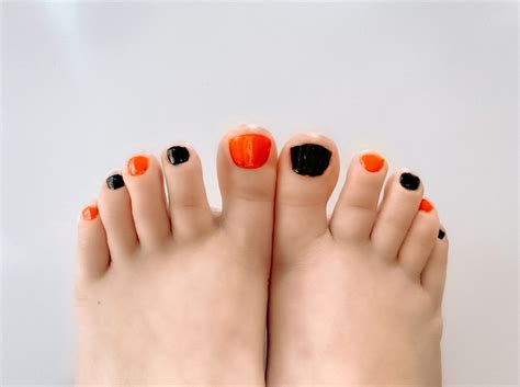 Easy Toe Nail Designs Orange