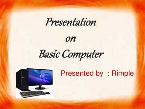 easy topics for computer presentation