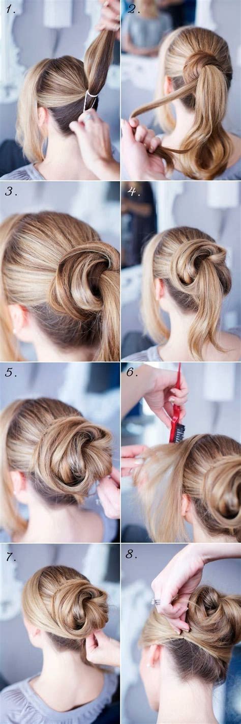 Unique Easy Updos For Long Hair Step By Step Hairstyles Inspiration