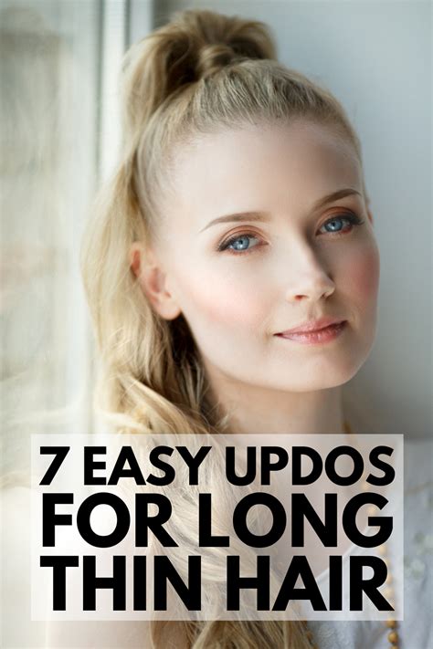 Free Easy Updos For Straight Fine Hair With Simple Style