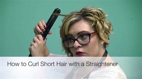 Unique Easy Way To Curl Short Hair With Straightener With Simple Style