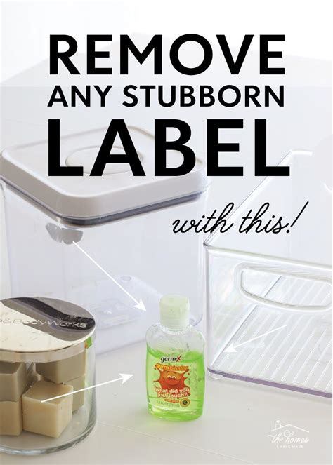 Easy Way To Remove Labels From Containers