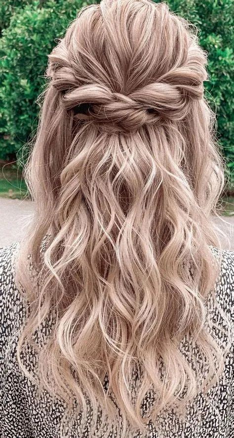  79 Gorgeous Easy Wedding Guest Hairstyles Half Up Half Down For Long Hair