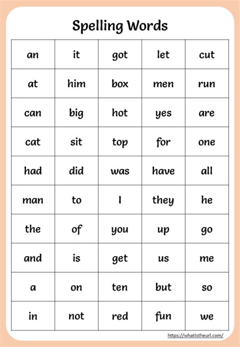 easy words for class 1 worksheets