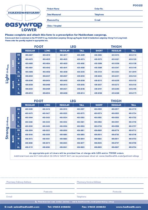 Easy Wrap Order Form