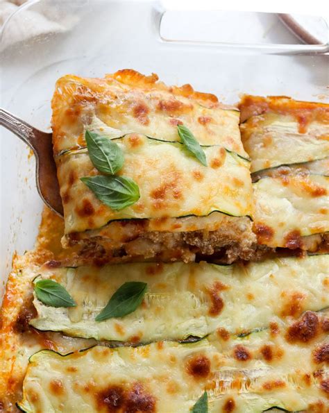 easy zucchini lasagna recipe no meat